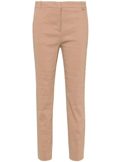 Mid-Waist Slim-Fit Trousers