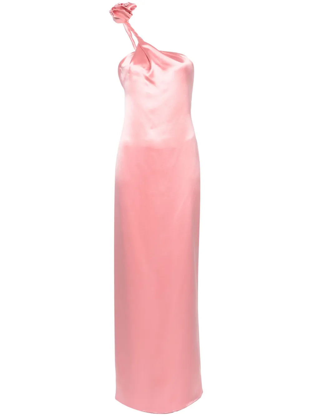 One-Shoulder Silk Maxi Dress