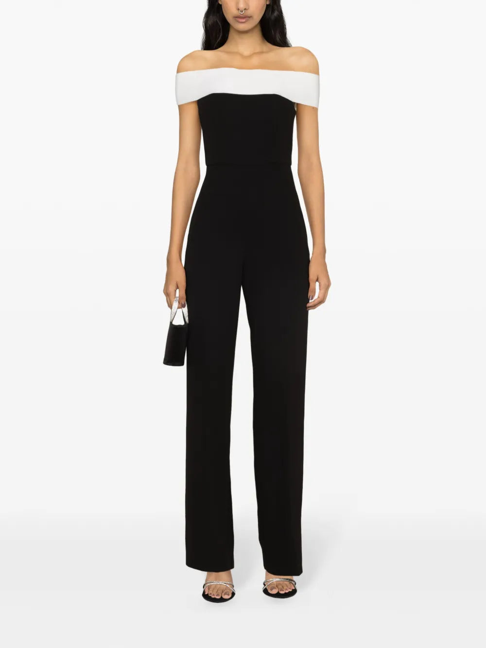Off-Shoulder Flared Jumpsuit