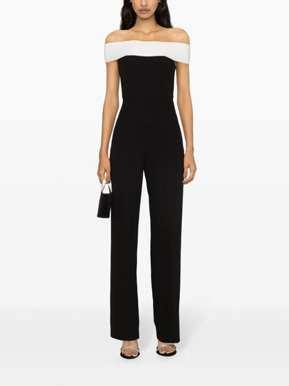 Off-Shoulder Flared Jumpsuit