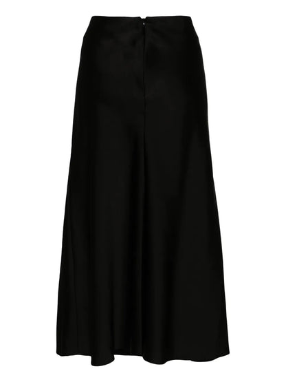 Blane Satin Midi Skirt