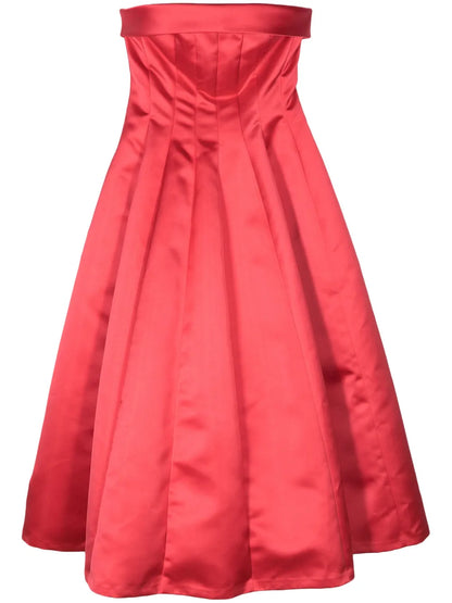 Pleated Midi Dress