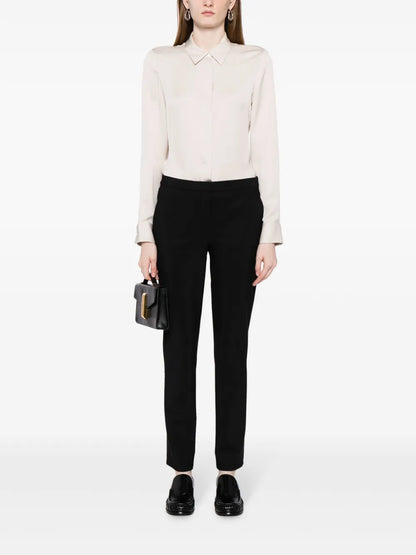 Skinny-Cut Concealed-Fastening Trousers