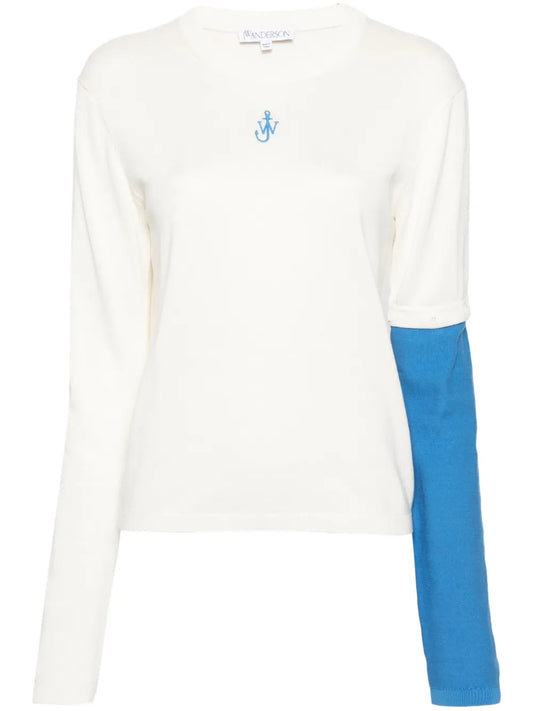 Logo-Embroidered Long-Sleeve Jumper