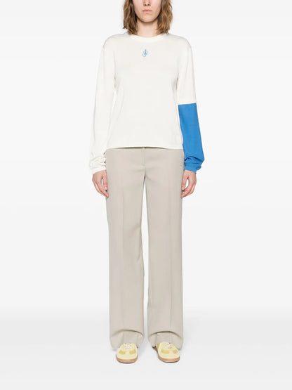 Logo-Embroidered Long-Sleeve Jumper