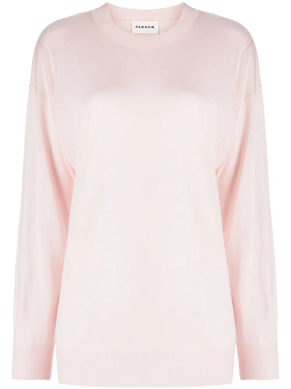 Round-Neck Fine-Knit Jumper