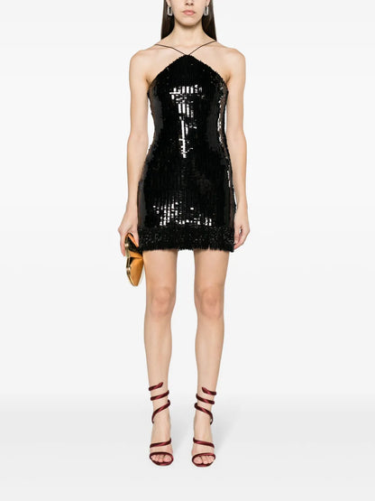 Pat Sequinned Mini Dress