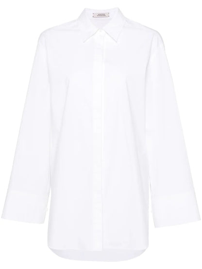 Pineapple Embroidery Oversized Shirt
