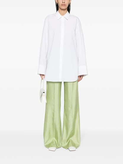 Pineapple Embroidery Oversized Shirt
