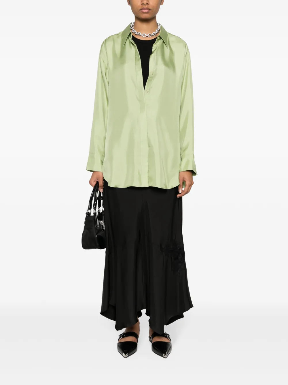 Sensual Coolness Silk Maxi Skirt