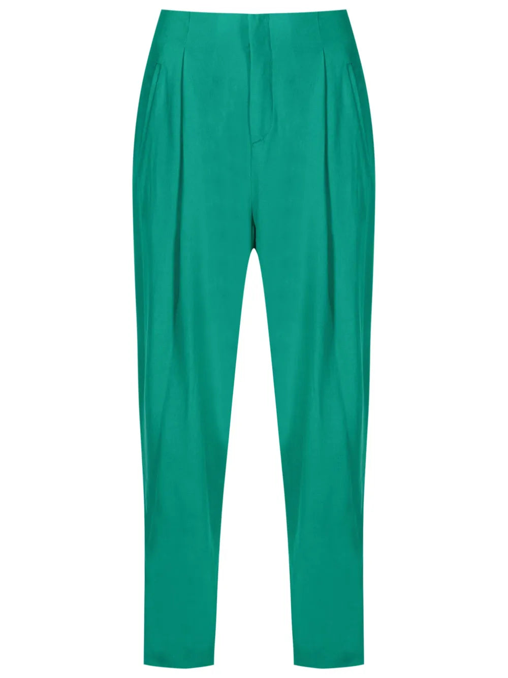 High-Waisted Tapered Trousers
