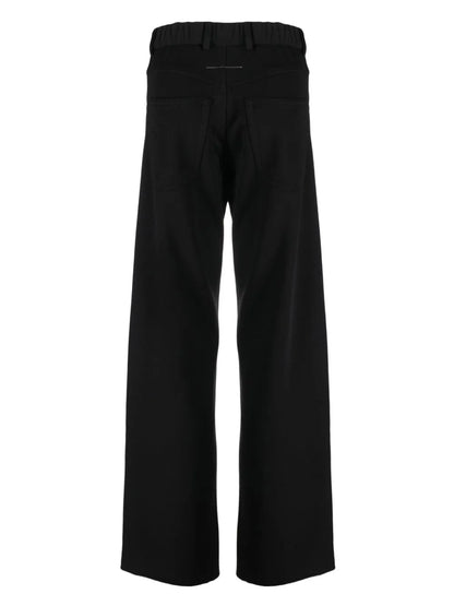 Straight-Leg Cotton-Jersey Trousers