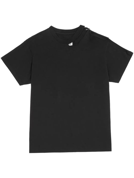 Cut Out-Detail Cotton T-Shirt