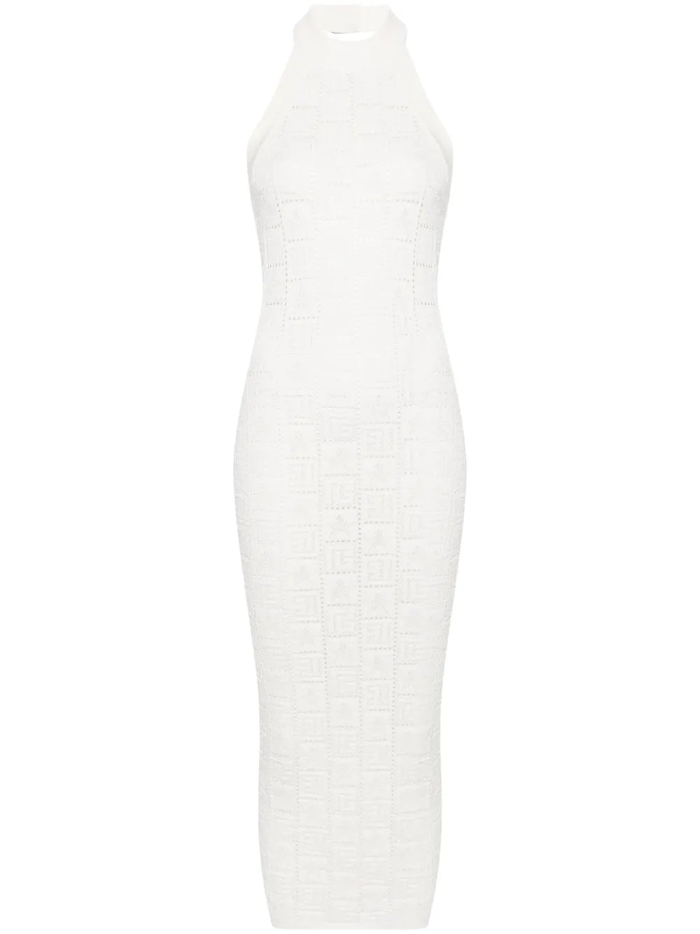 Crochet-Knit Midi Dress