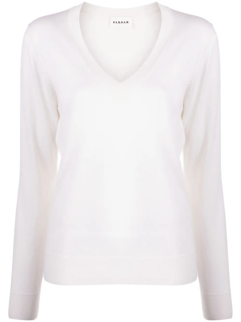 V-Neck Fine-Knit Jumper