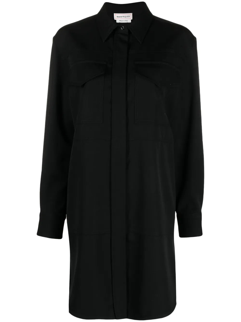 Wool Shirt Minidress