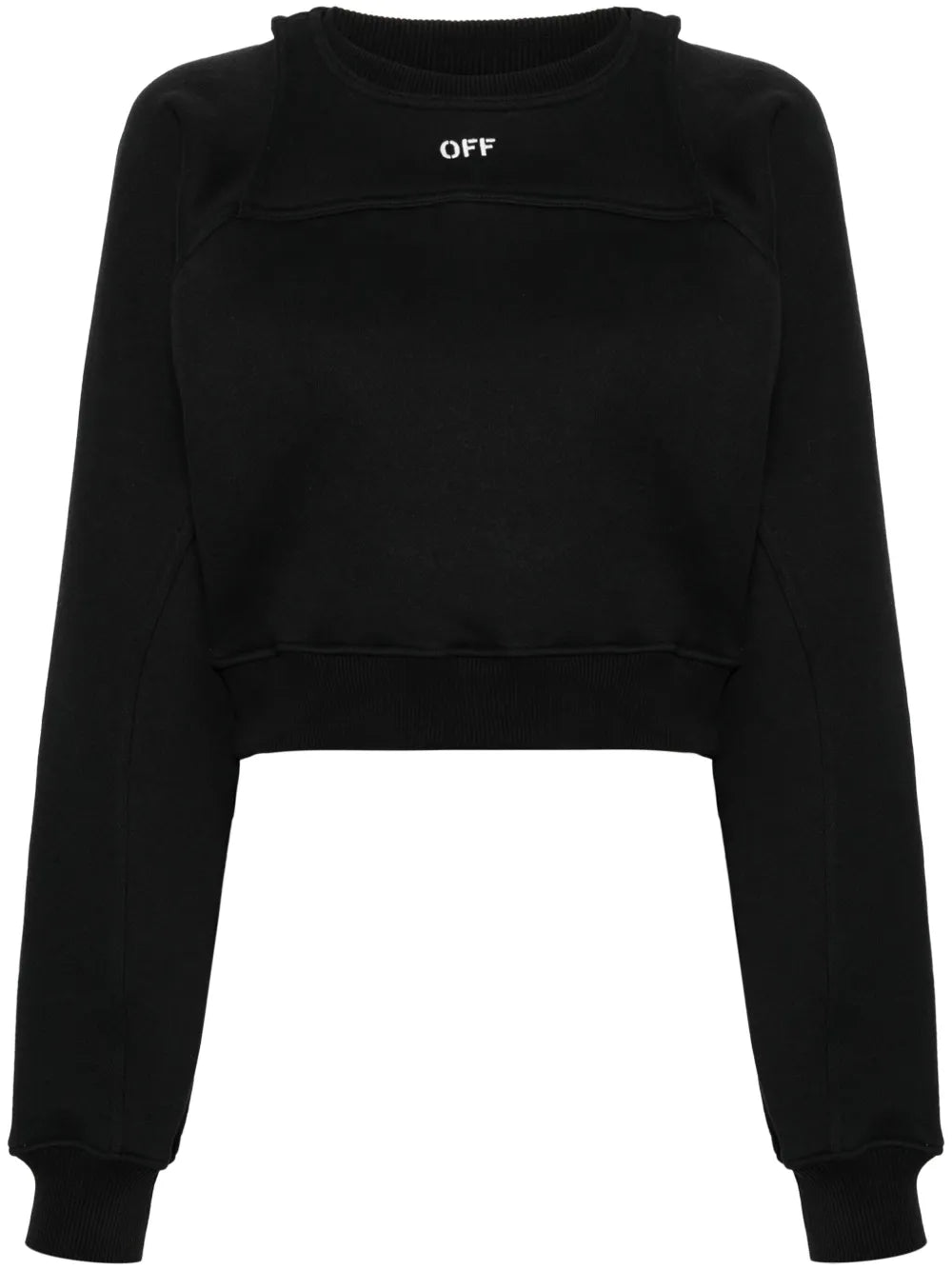 Cropped Layered Sweatshirt