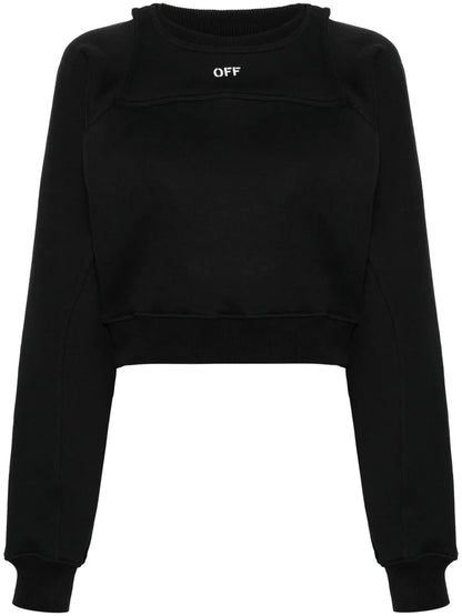 Cropped Layered Sweatshirt