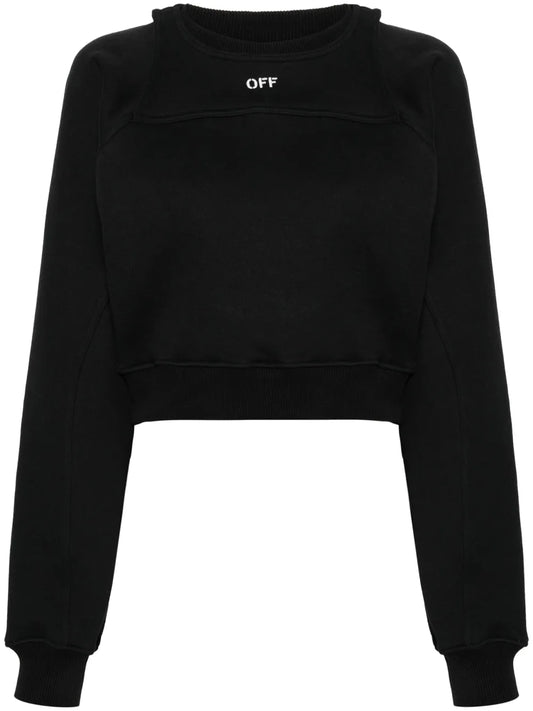 Cropped Layered Sweatshirt