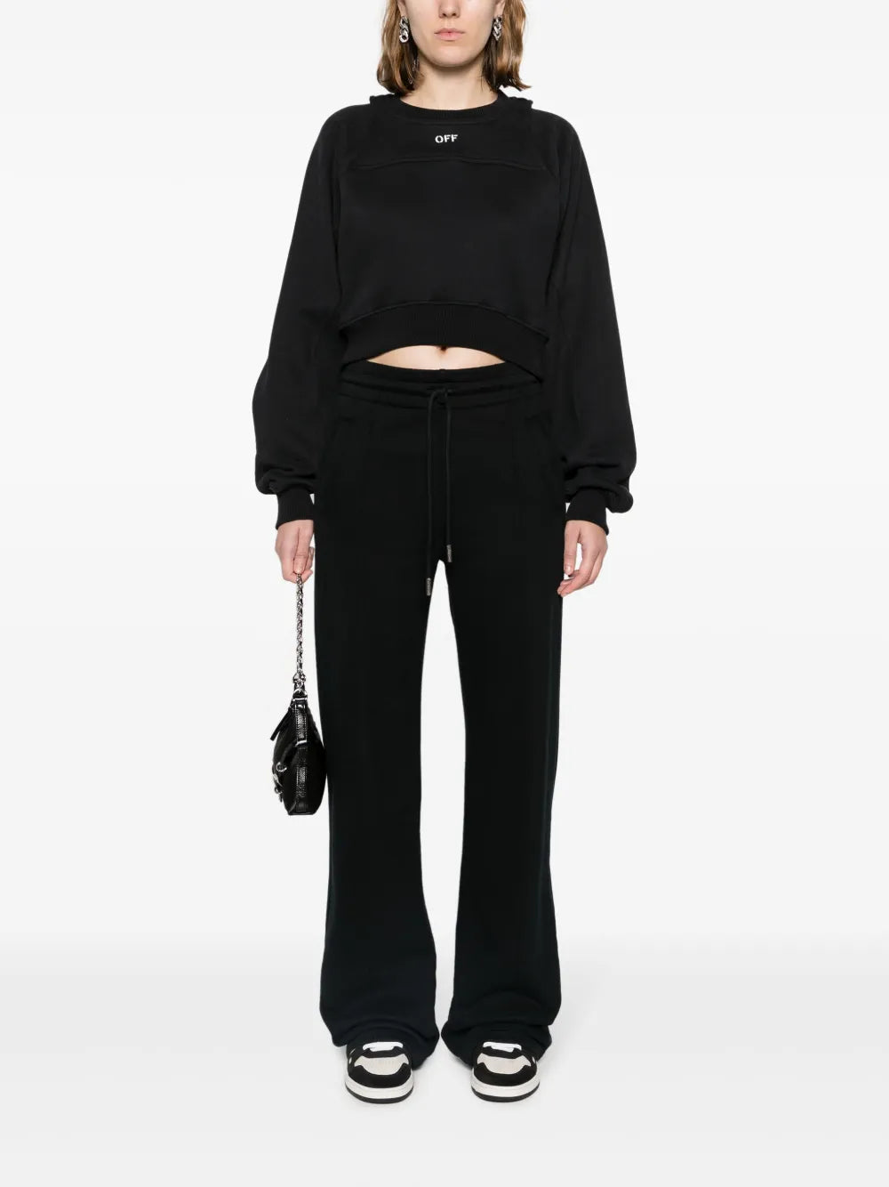 Cropped Layered Sweatshirt
