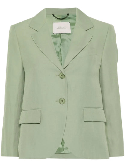 Linen Cropped Blazer