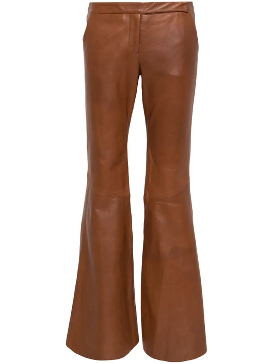 Sleek Statement Leather Trousers
