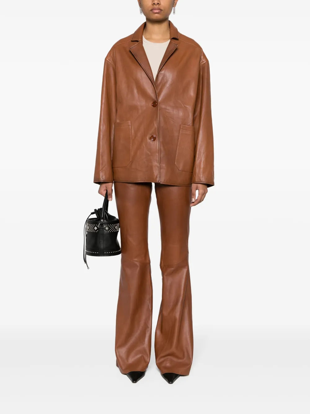 Sleek Statement Leather Trousers