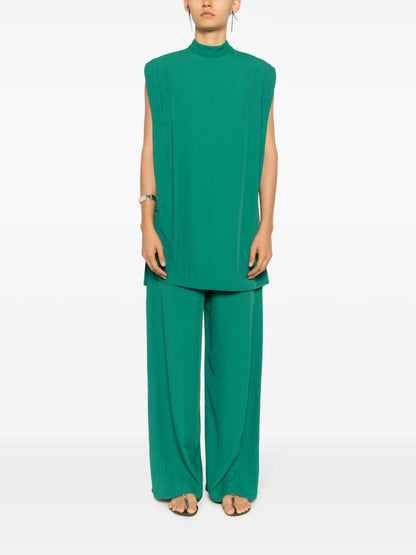 Zip-Fastening Palazzo Pants