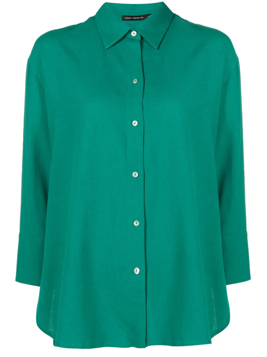 Curved-Hem Shirt