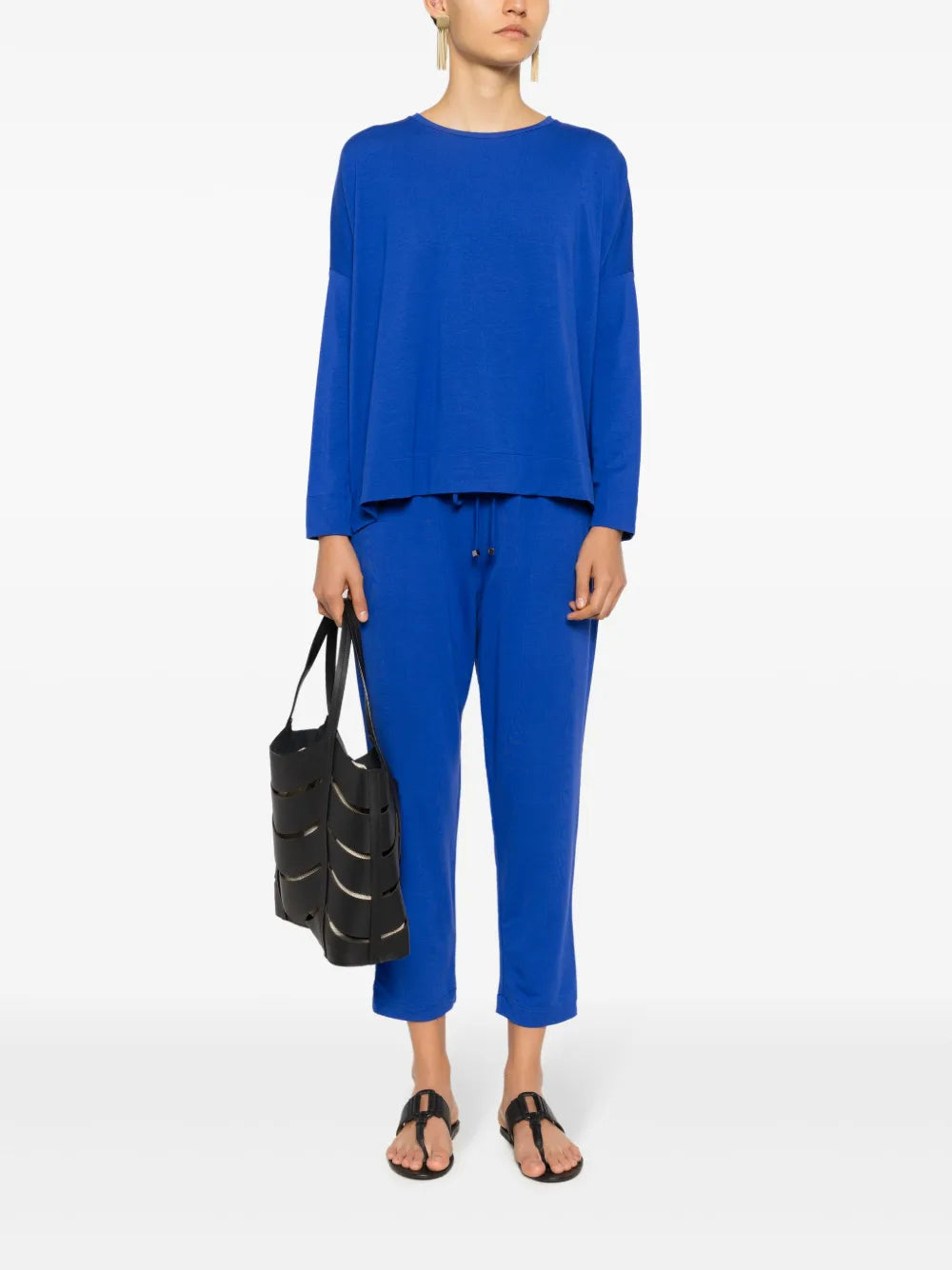 Drawstring Cropped Trousers