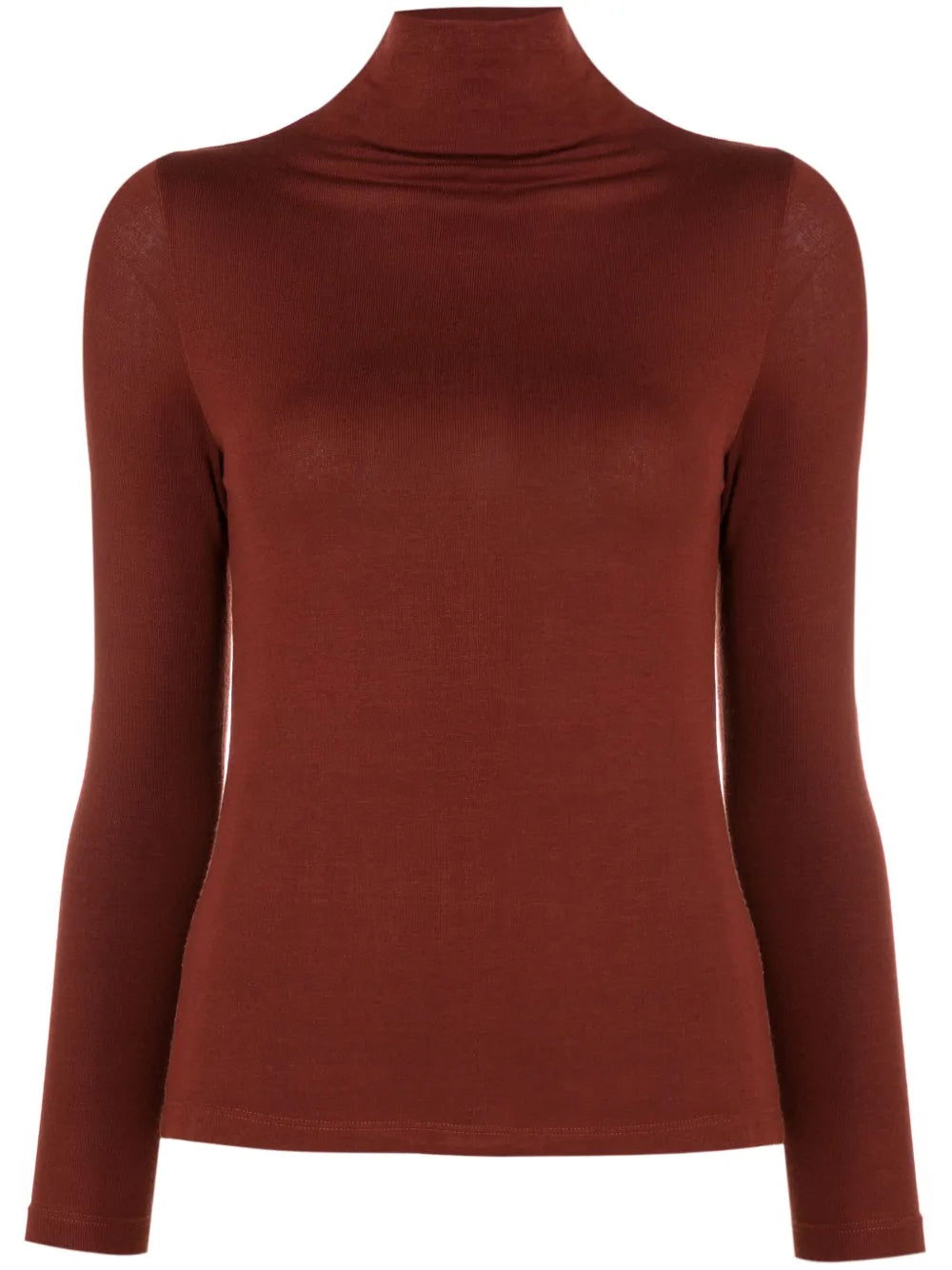 High-Neck Fine-Knit Top