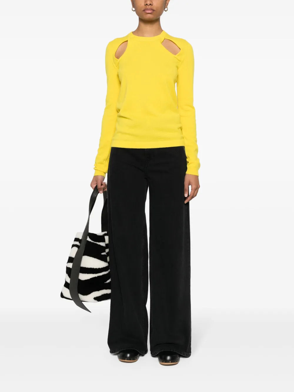 Velen Cut-Out Cashmere Top