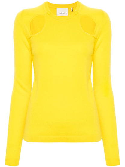Velen Cut-Out Cashmere Top