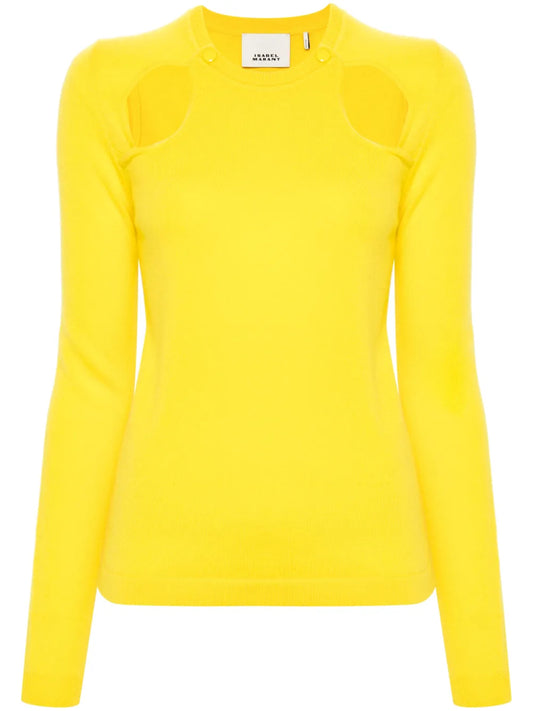 Velen Cut-Out Cashmere Top