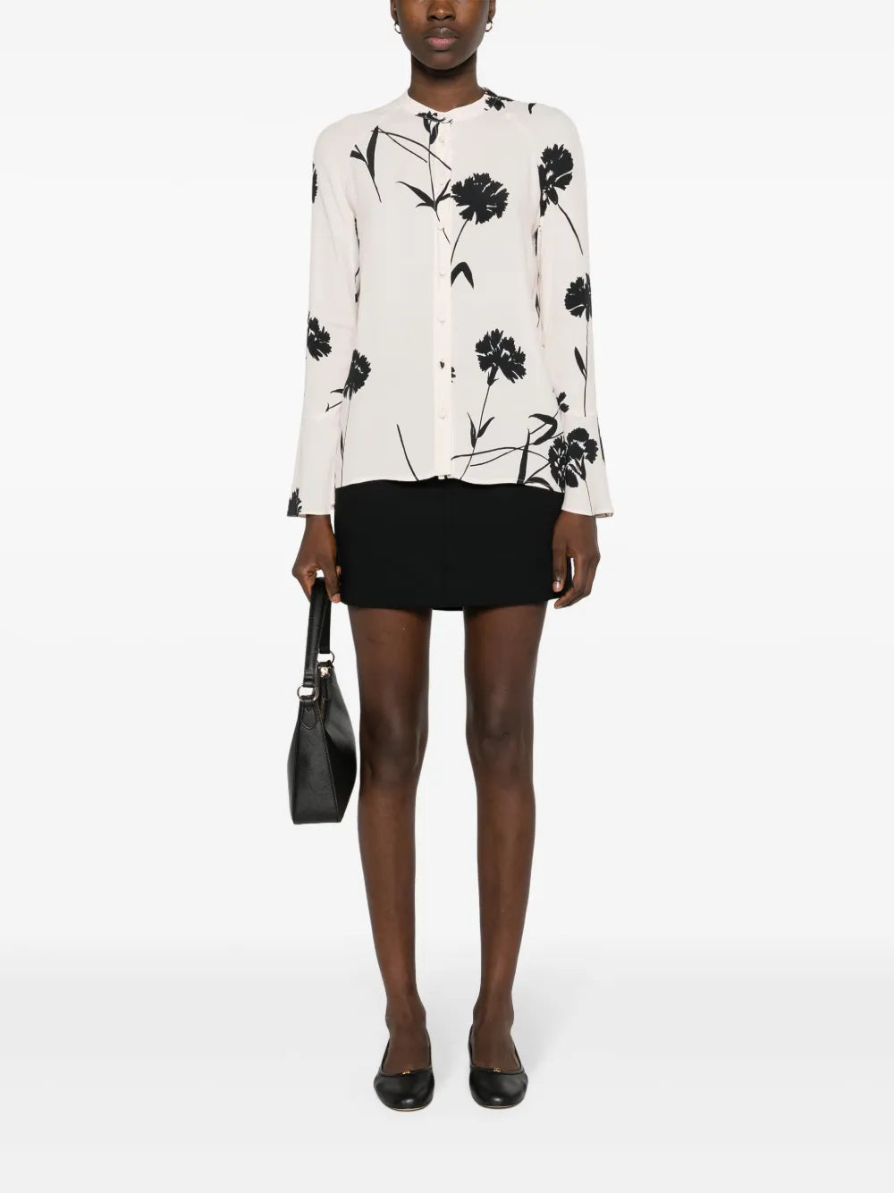 Floral-Print Cady Shirt