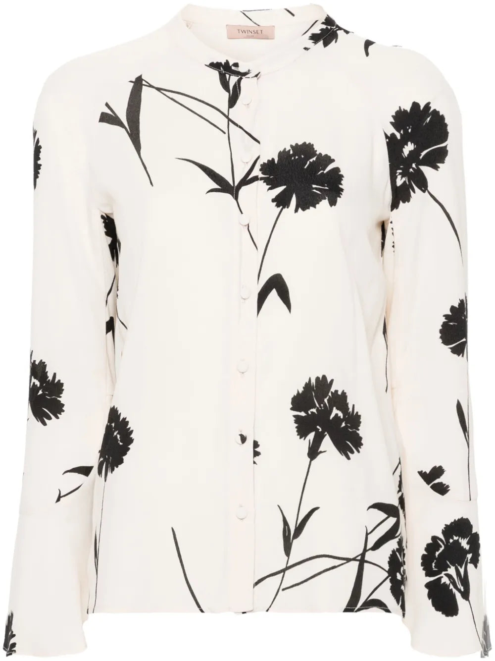 Floral-Print Cady Shirt