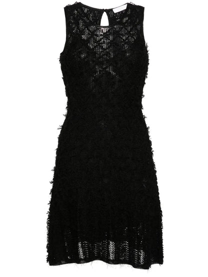 Frayed Mini Dress