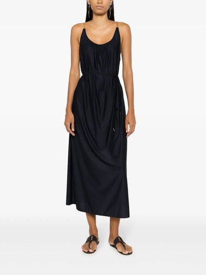 Chain-Embellished Beach Dress