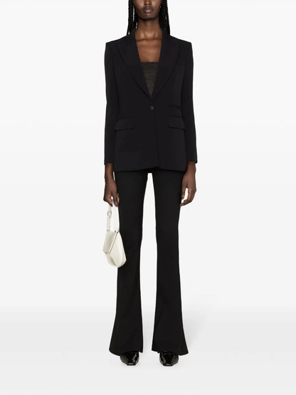 Single-Breasted Crepe Blazer