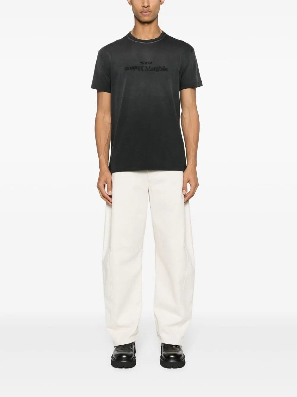 Reverse Logo-Print Cotton T-Shirt