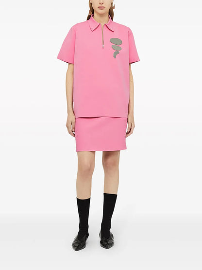 Zipped Polo Shirt