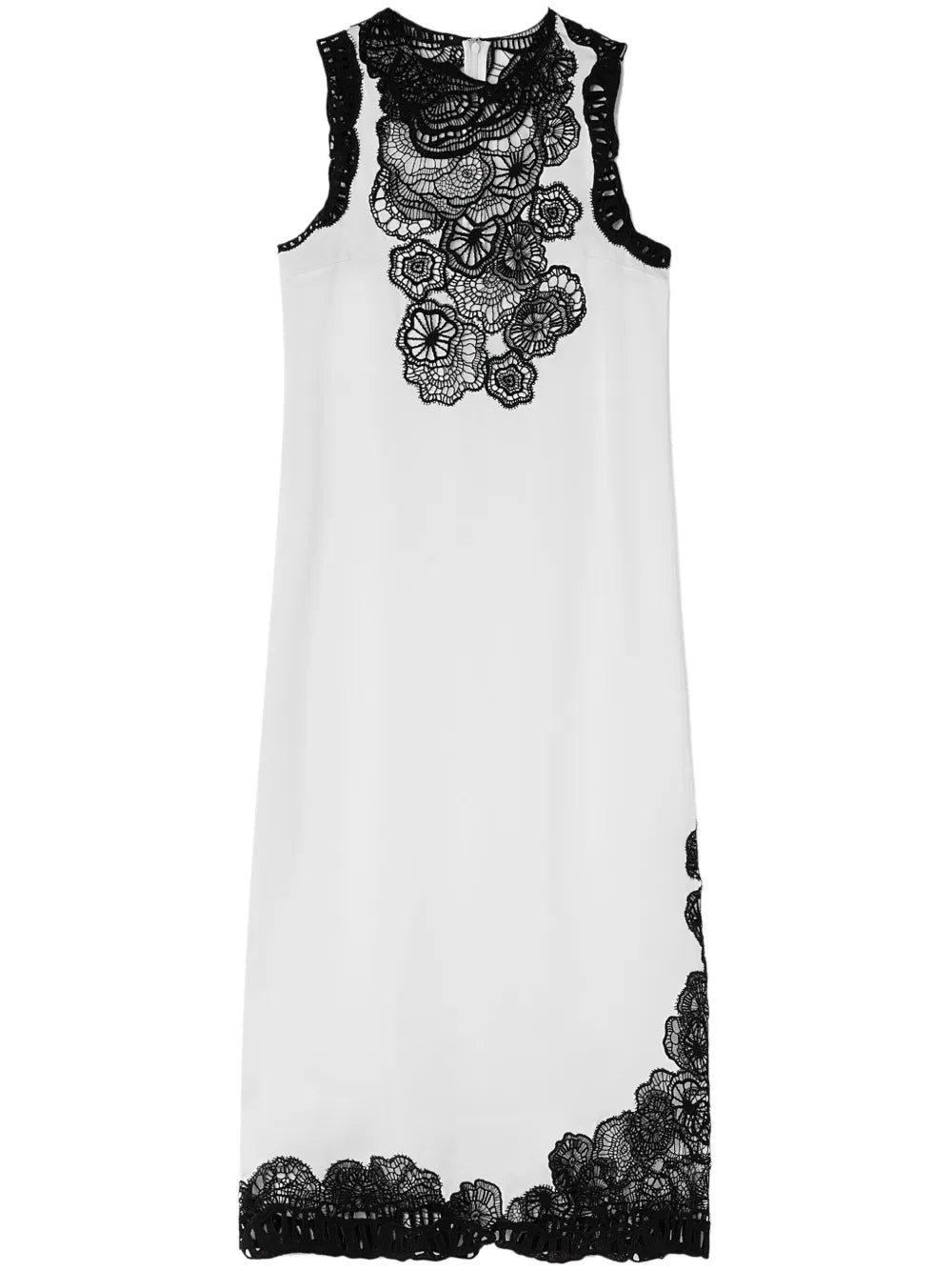Floral-Lace Midi Dress