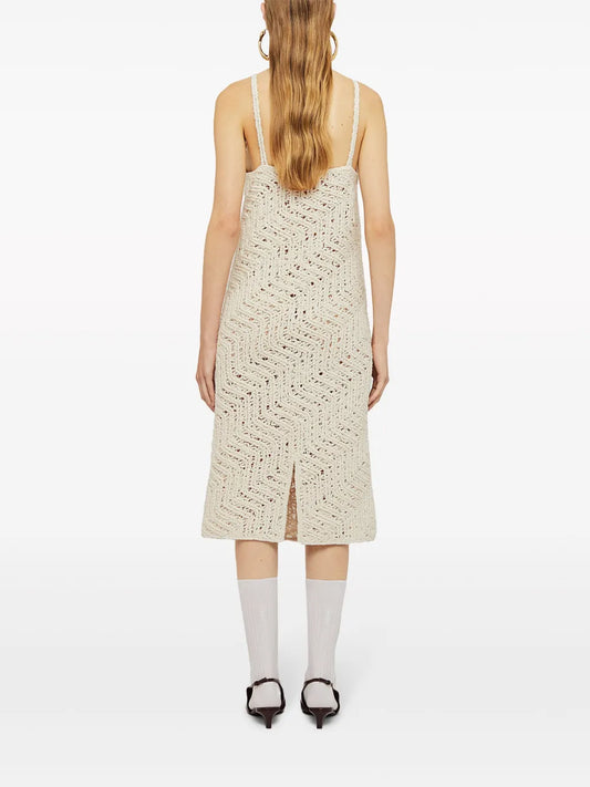 Embroidered Cotton Midi Dress