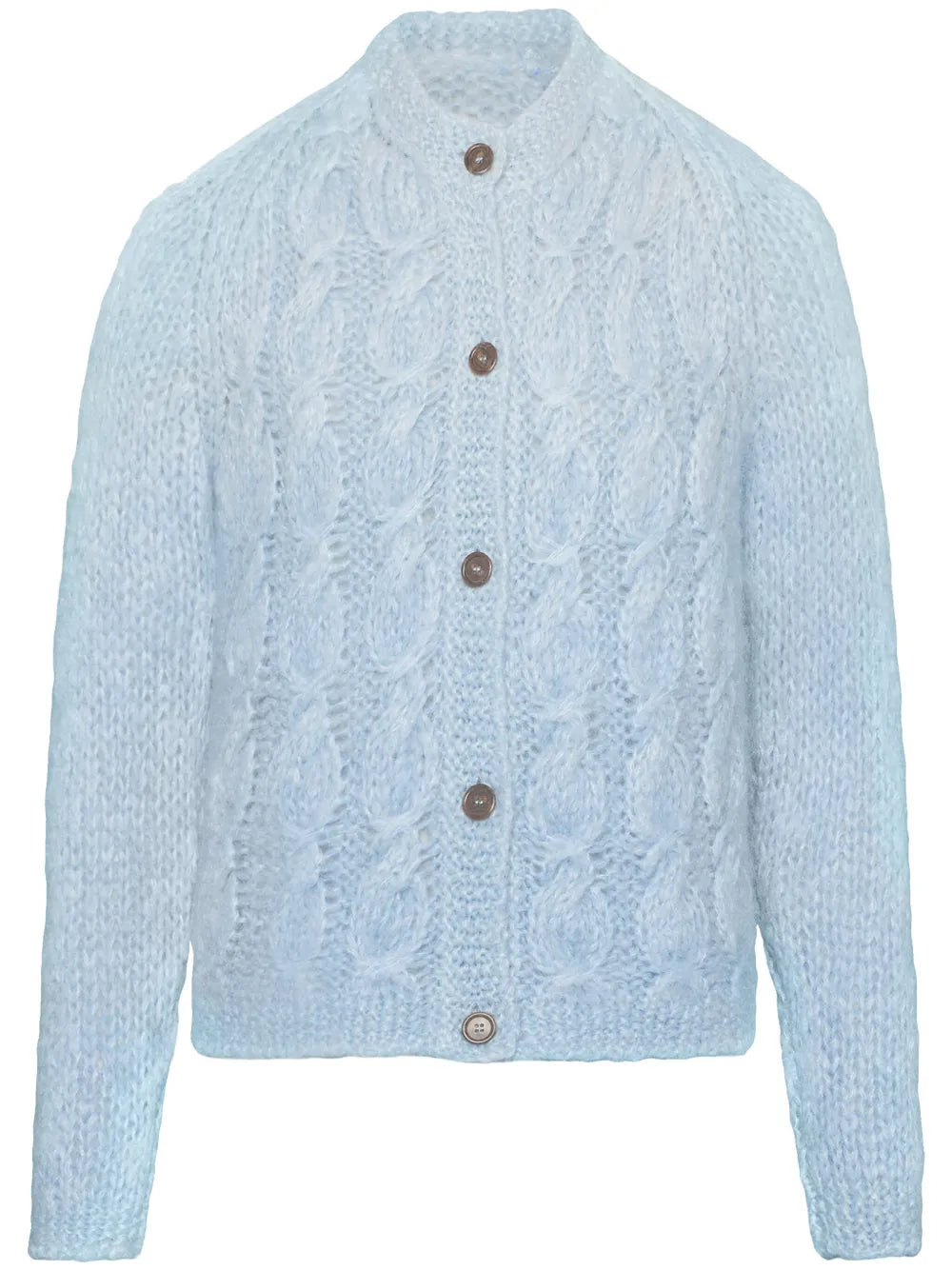 Knitted Mohair-Blend Cardigan