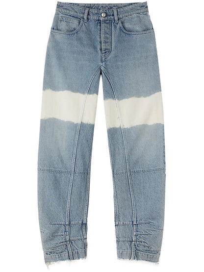 High-Waist Colour-Block Jeans