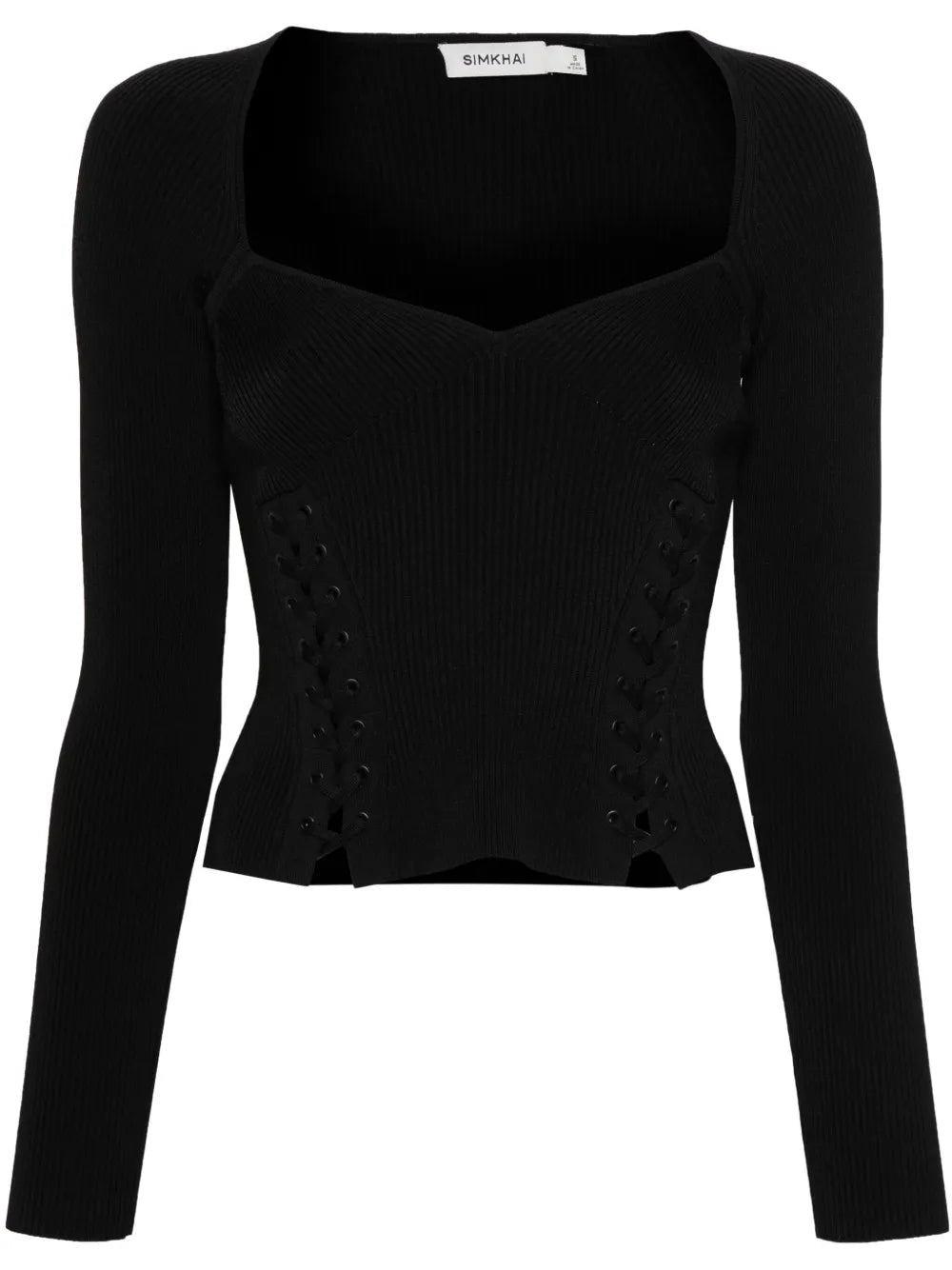 Daphane Sweetheart-Neck Top