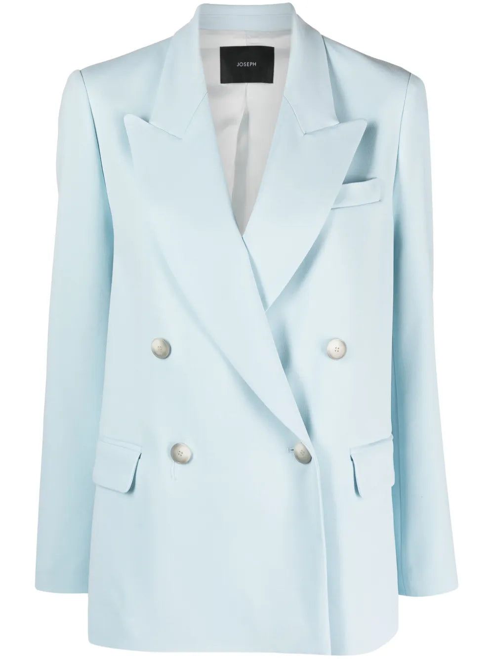 Double-Breasted Cady Blazer
