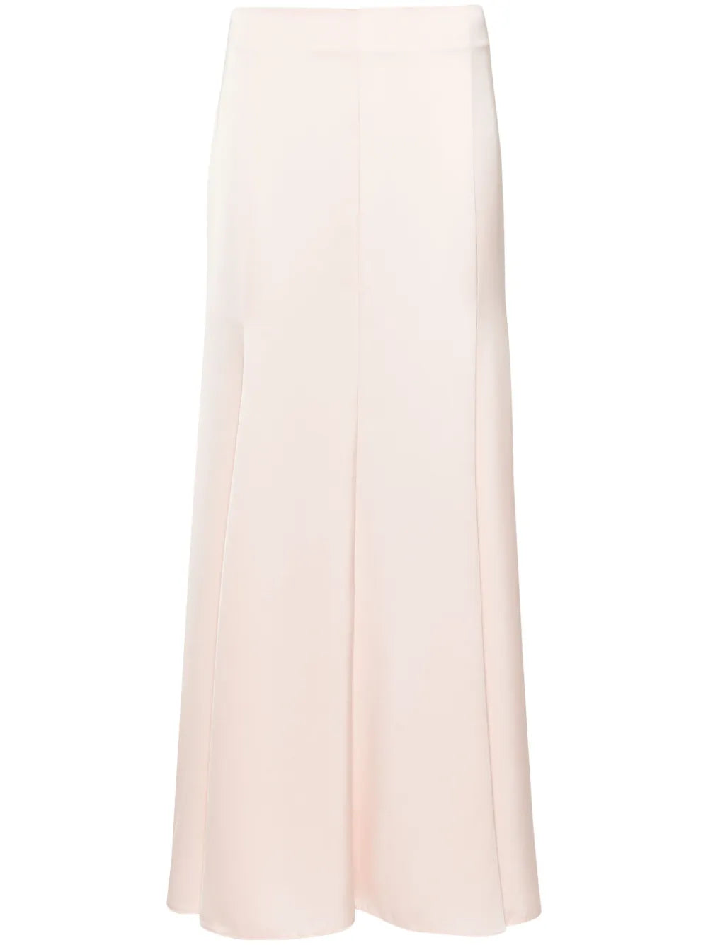 Satin Flared Midi Skirt