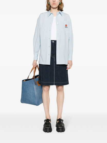 Boke Flower Logo-Embroidered Shirt