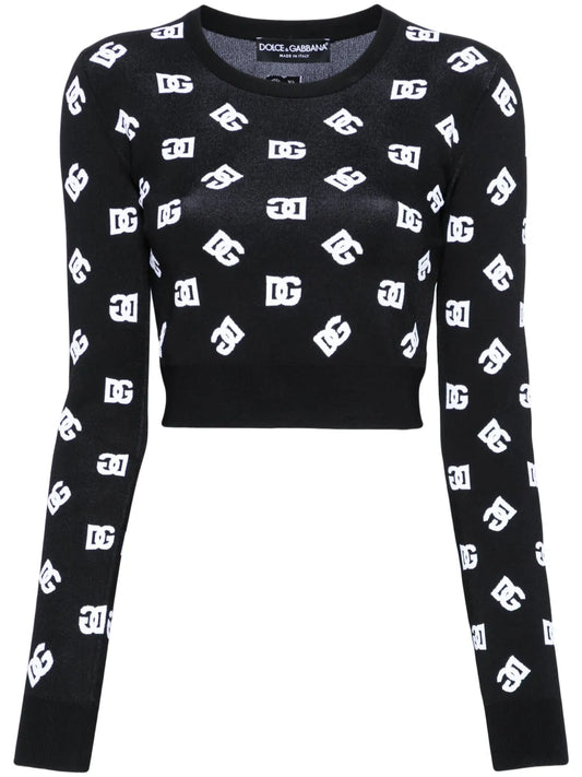 Dg-Logo Jacquard Sweater